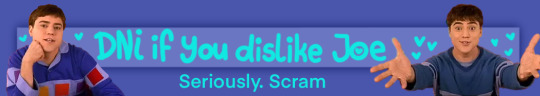 DNI if you dislike Joe Seriously. Scram